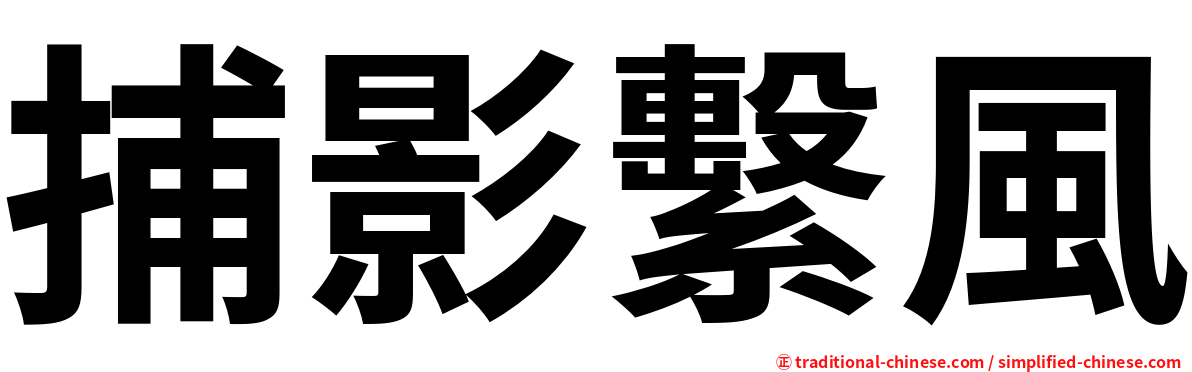 捕影繫風