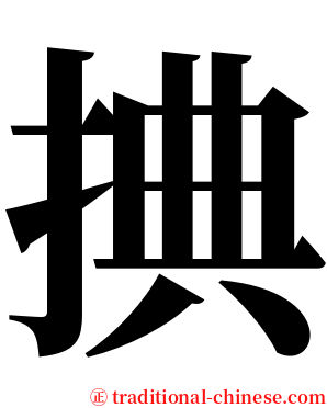 捵 serif font