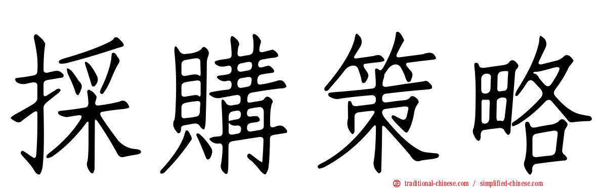 採購策略