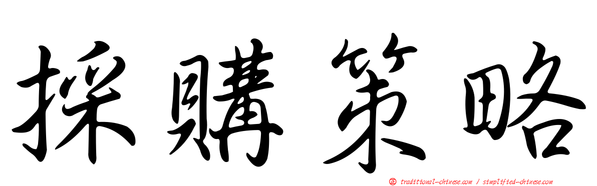 採購策略