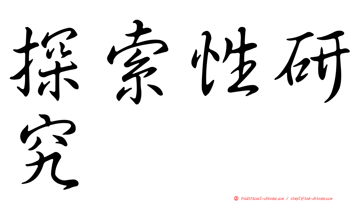 探索性研究
