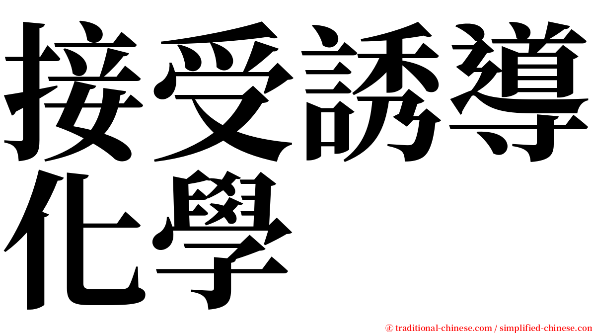 接受誘導化學 serif font