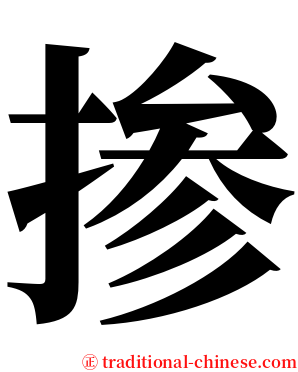 掺 serif font