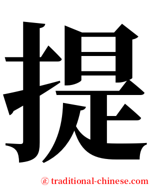 提 serif font
