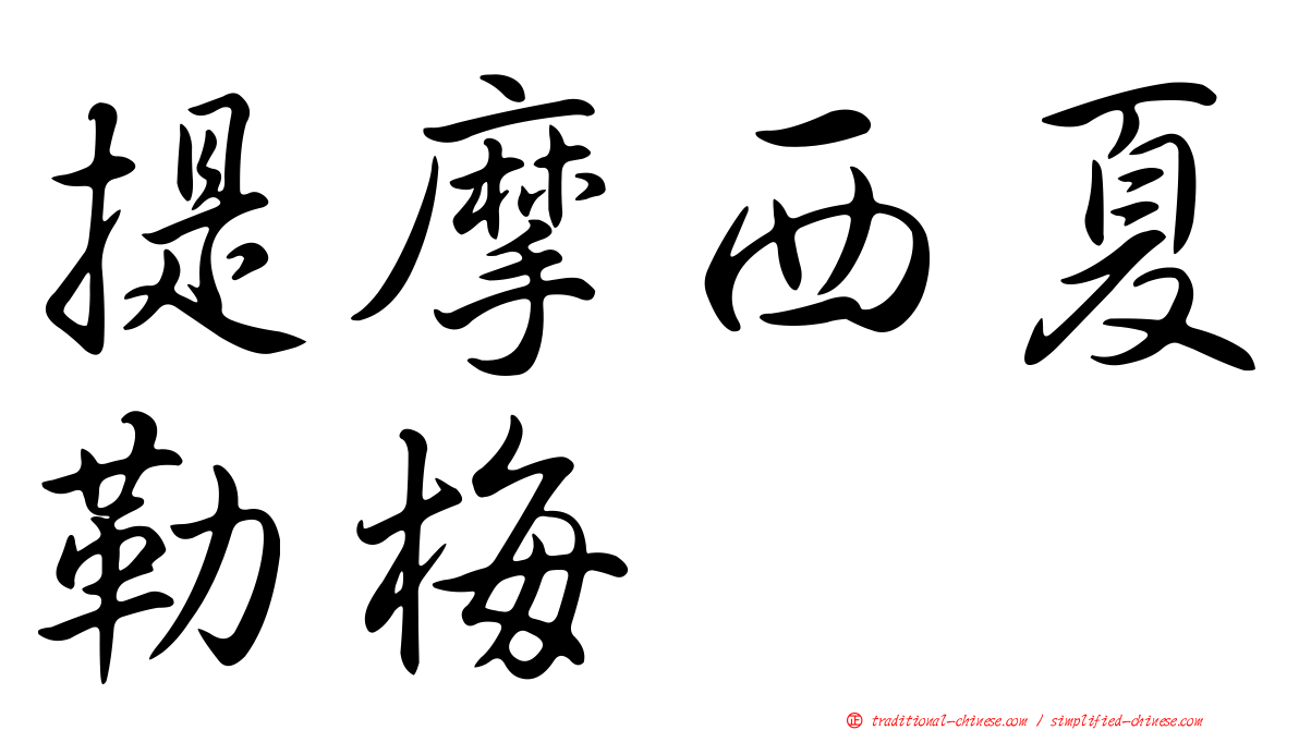 提摩西夏勒梅