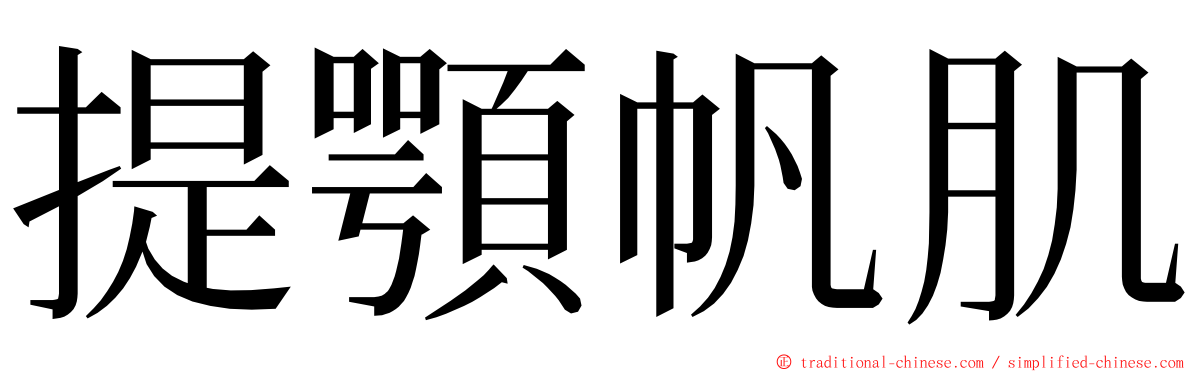 提顎帆肌 ming font