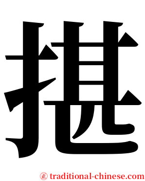 揕 serif font