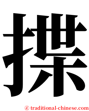 揲 serif font