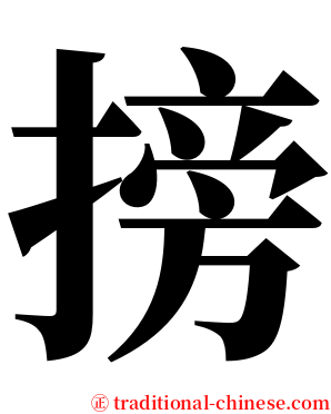 搒 serif font
