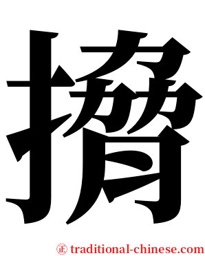 搚 serif font