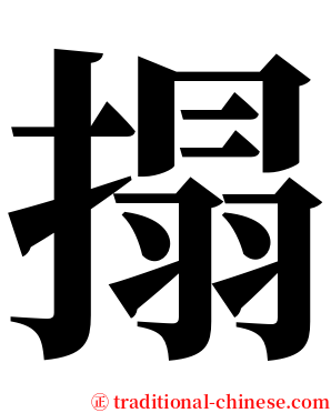 搨 serif font