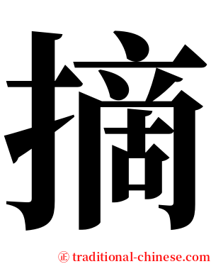 摘 serif font