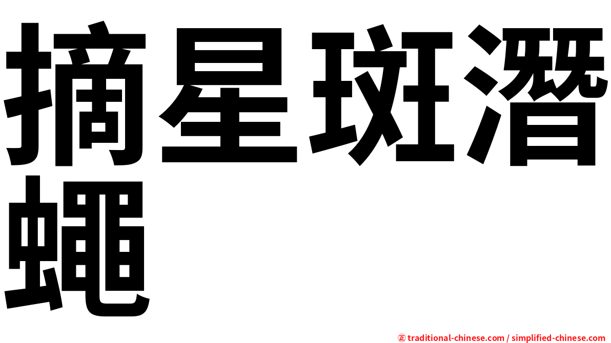 摘星斑潛蠅