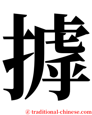 摢 serif font