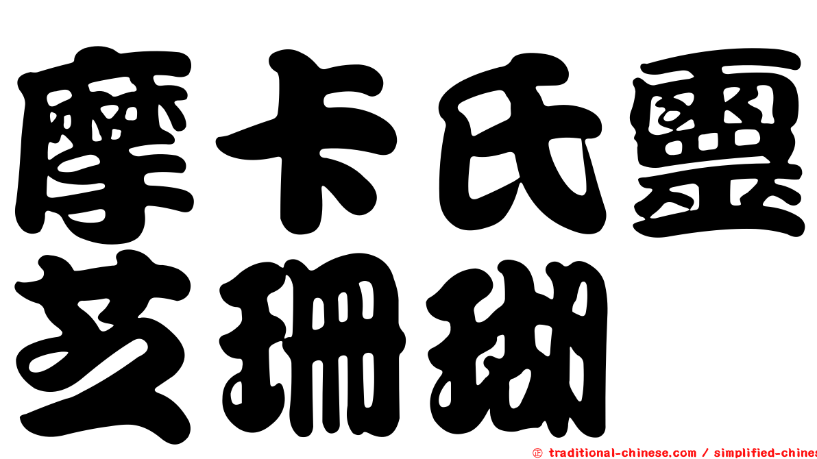 摩卡氏靈芝珊瑚