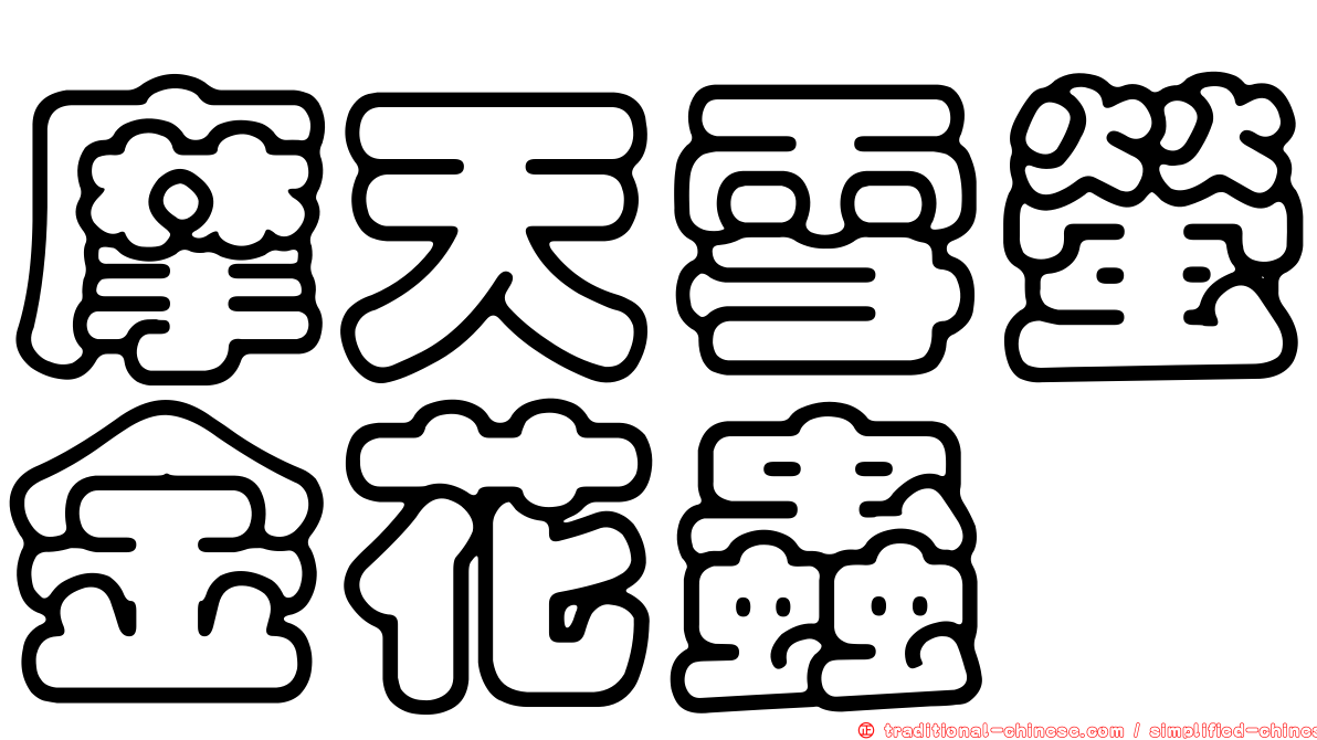 摩天雪螢金花蟲