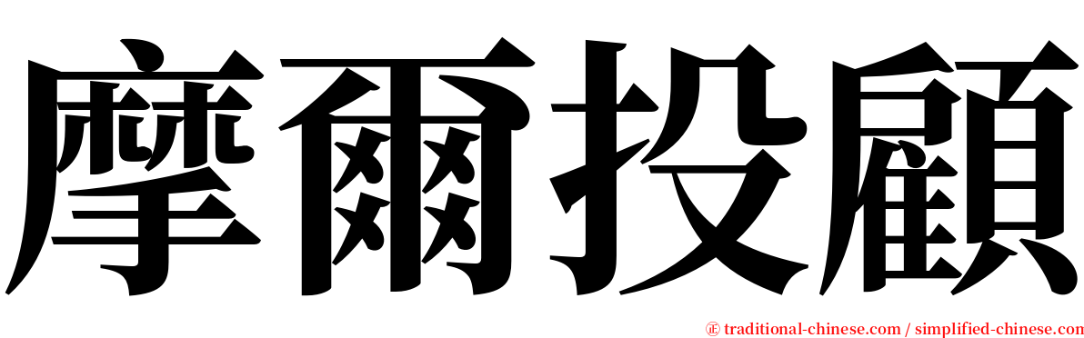 摩爾投顧 serif font