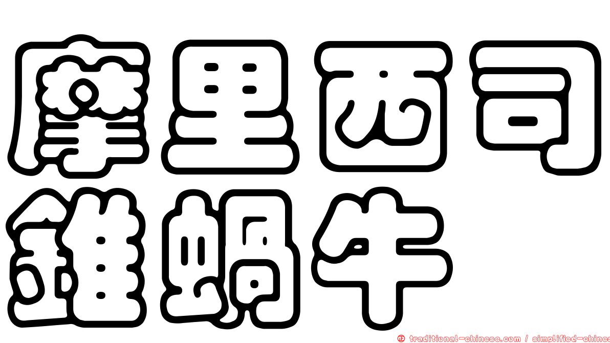 摩里西司錐蝸牛