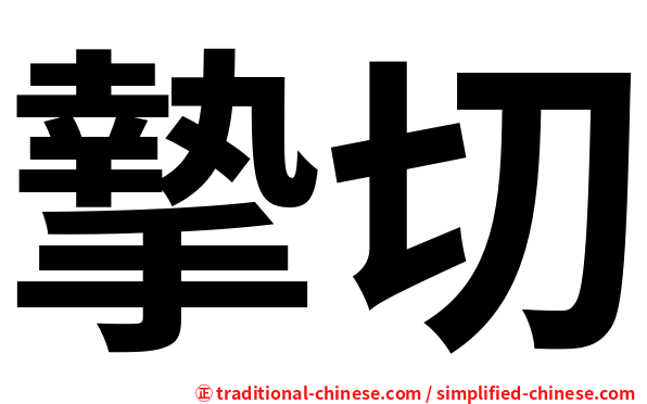 摯切