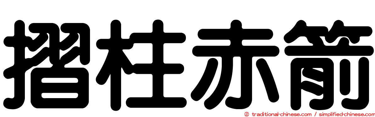 摺柱赤箭