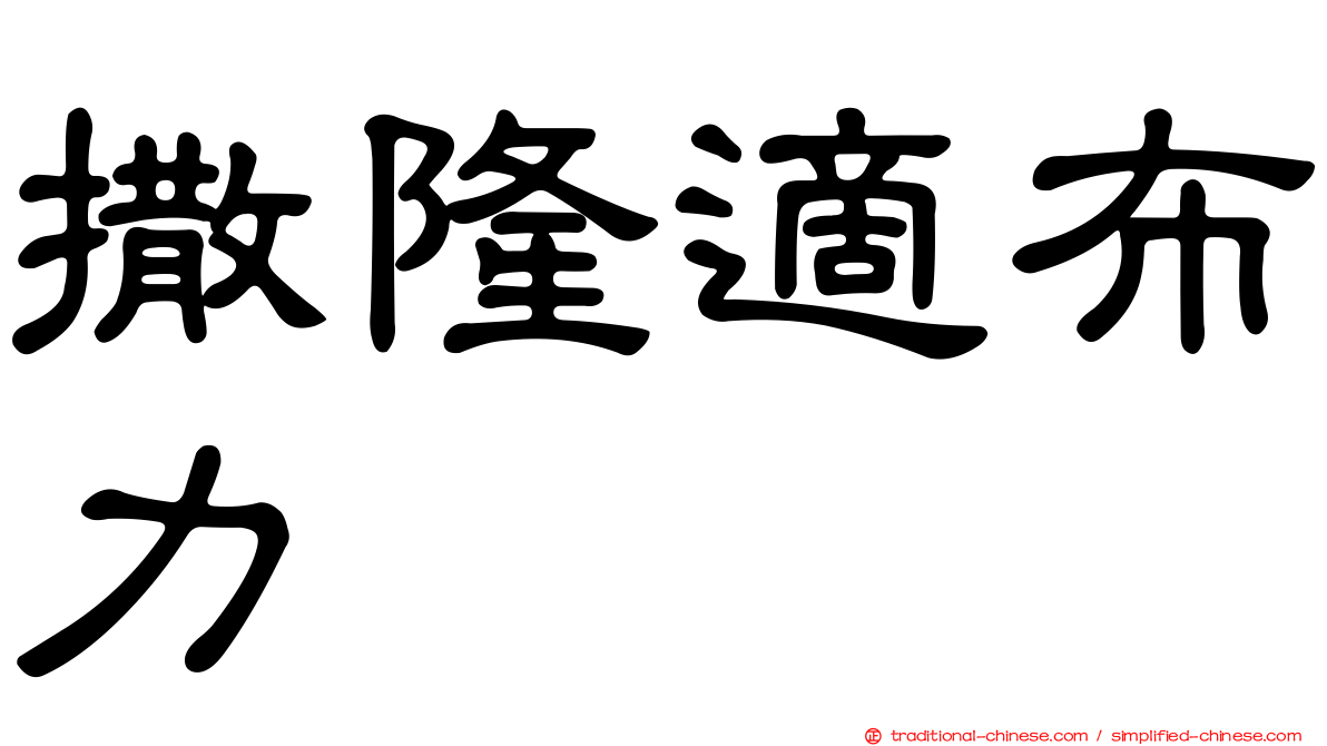撒隆適布力