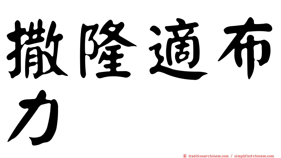 撒隆適布力