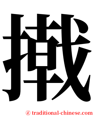 撠 serif font
