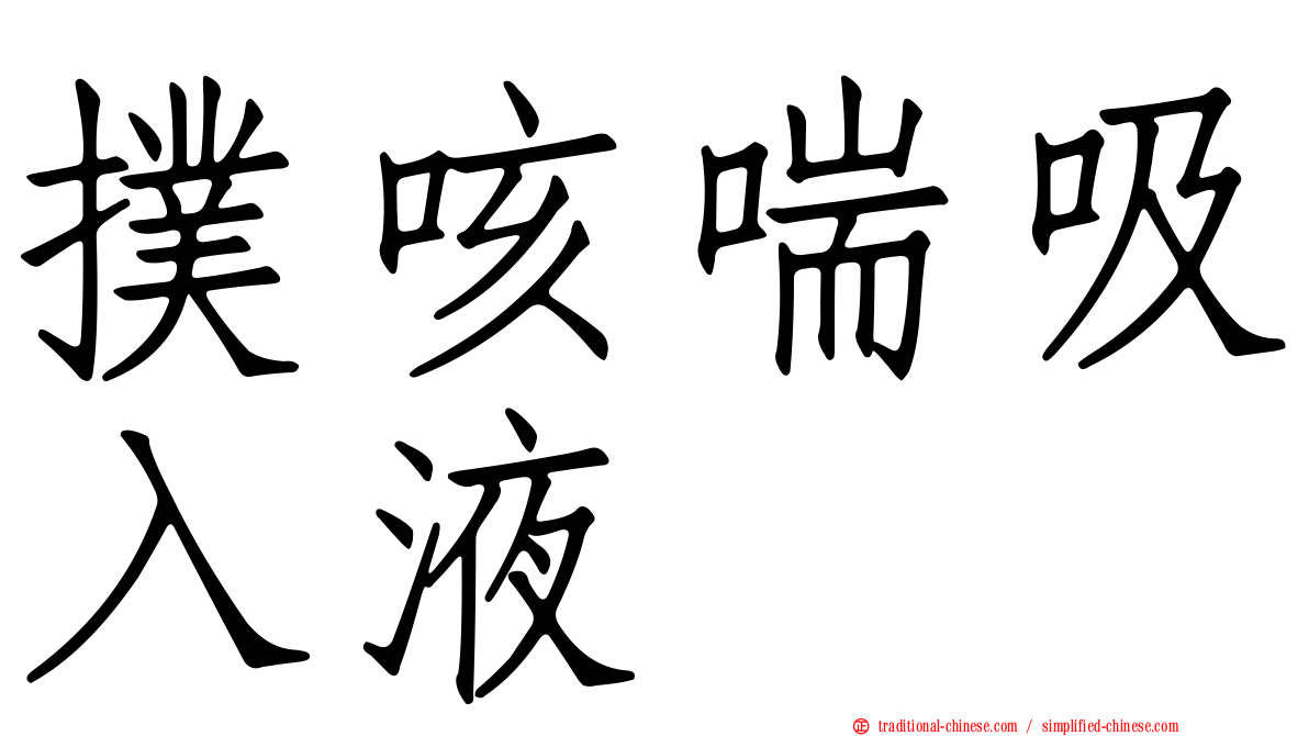撲咳喘吸入液