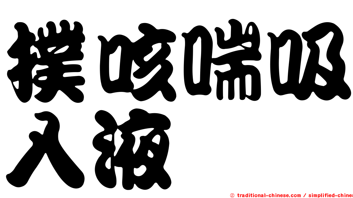 撲咳喘吸入液