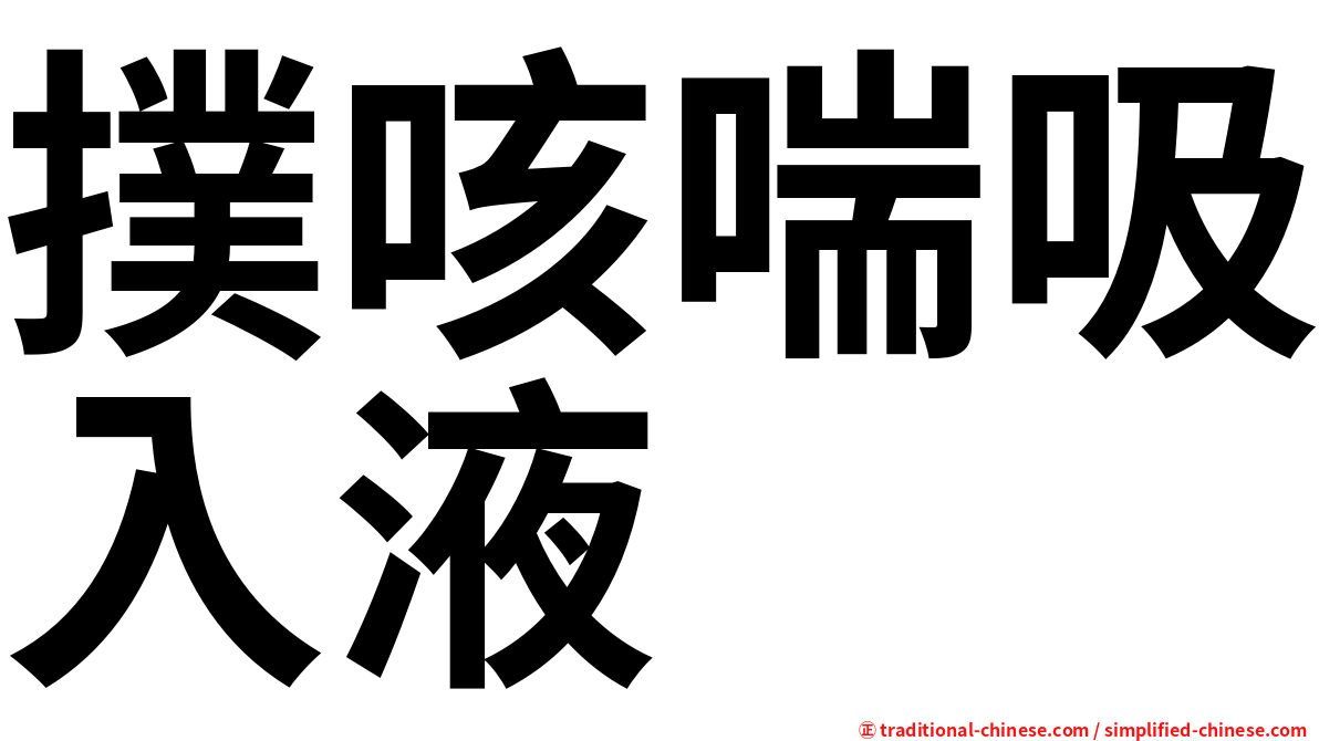 撲咳喘吸入液