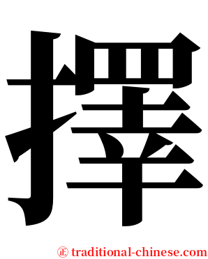 擇 serif font