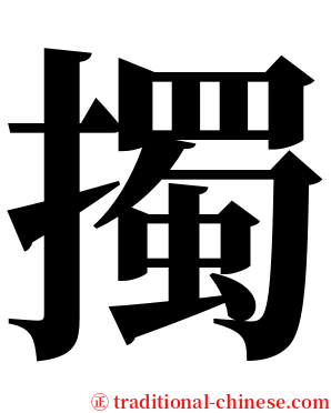 擉 serif font