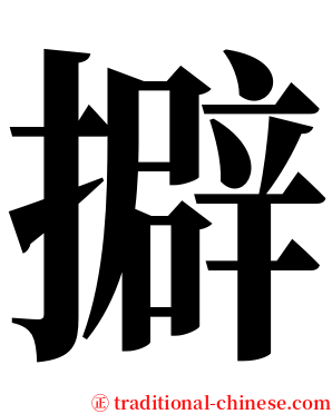 擗 serif font