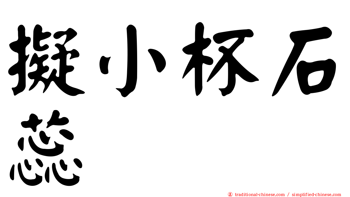 擬小杯石蕊