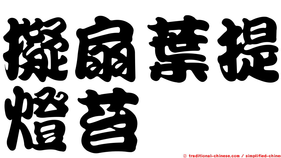 擬扇葉提燈苔