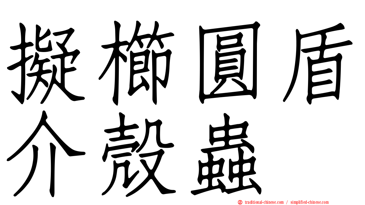 擬櫛圓盾介殼蟲