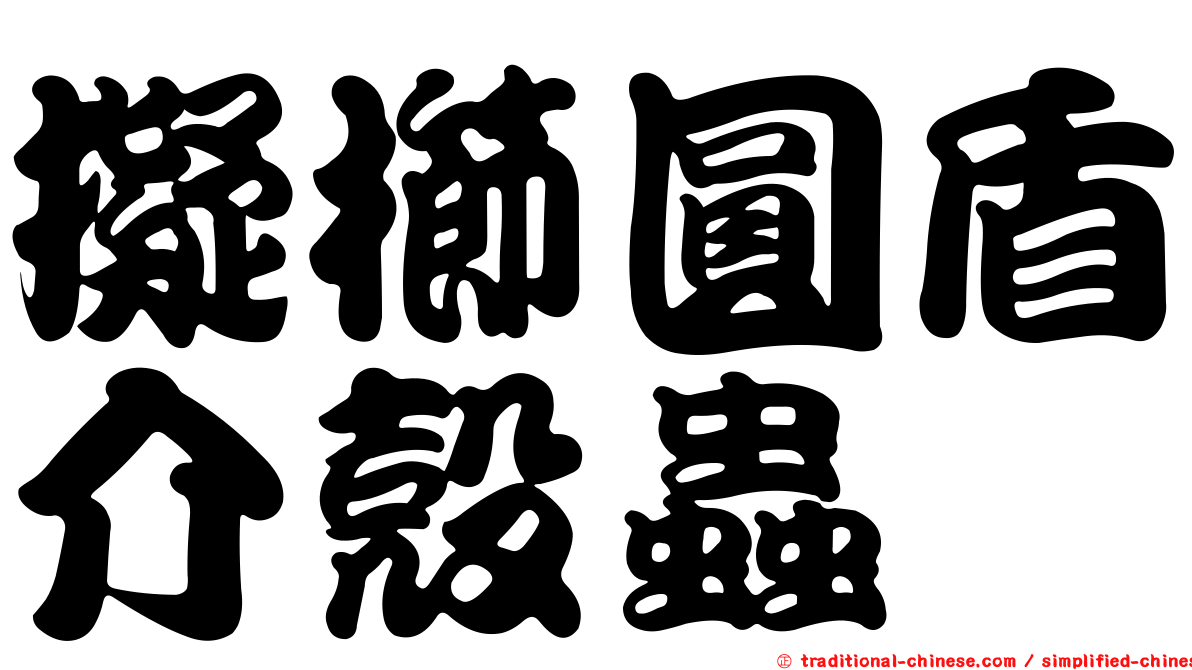 擬櫛圓盾介殼蟲