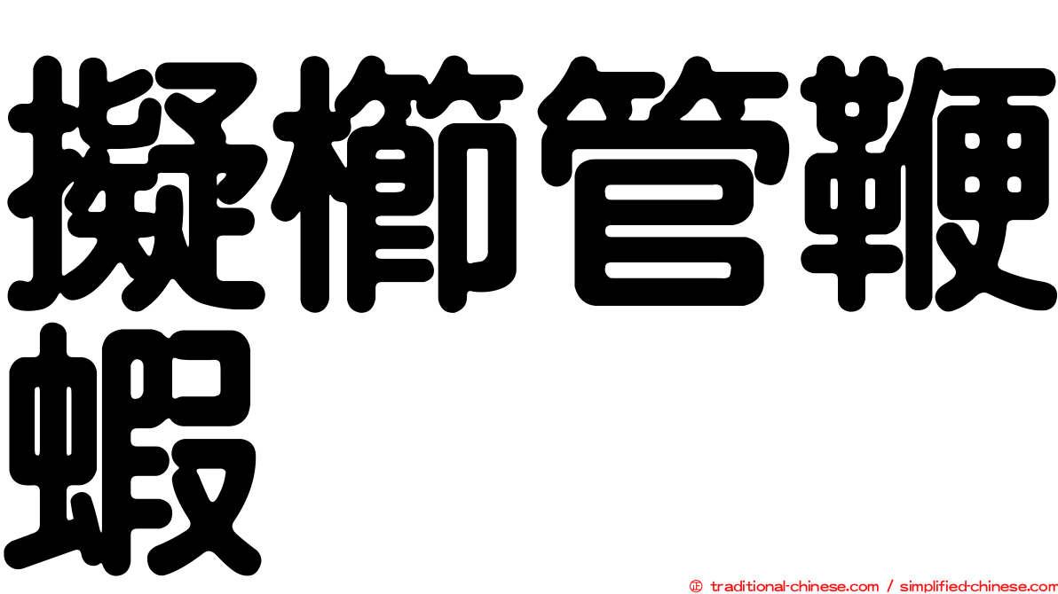 擬櫛管鞭蝦