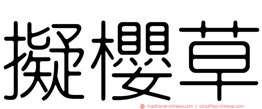 擬櫻草