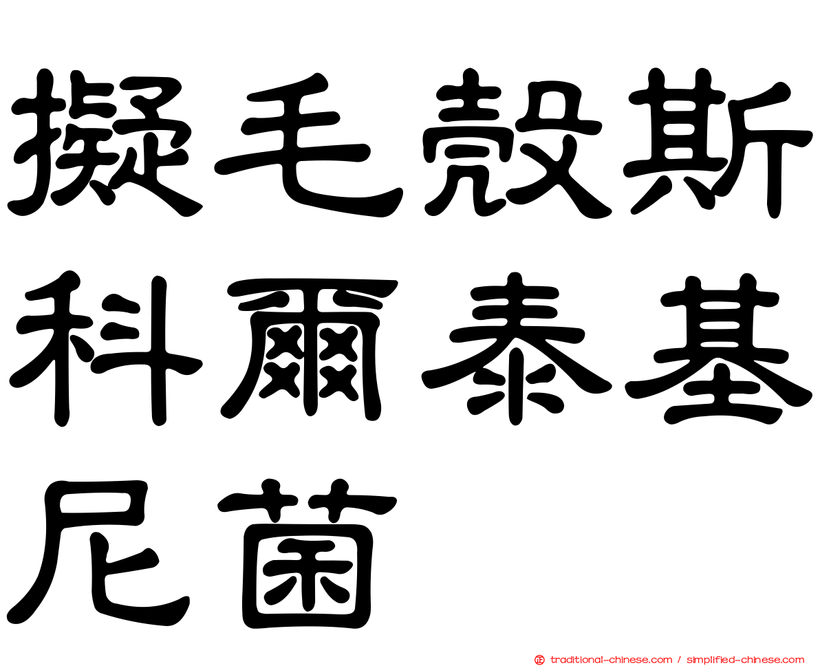 擬毛殼斯科爾泰基尼菌
