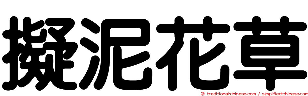 擬泥花草