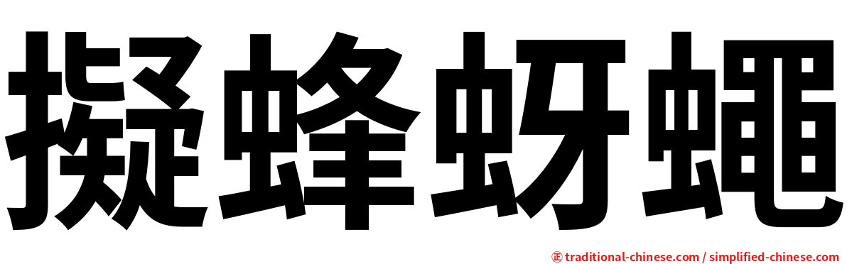 擬蜂蚜蠅