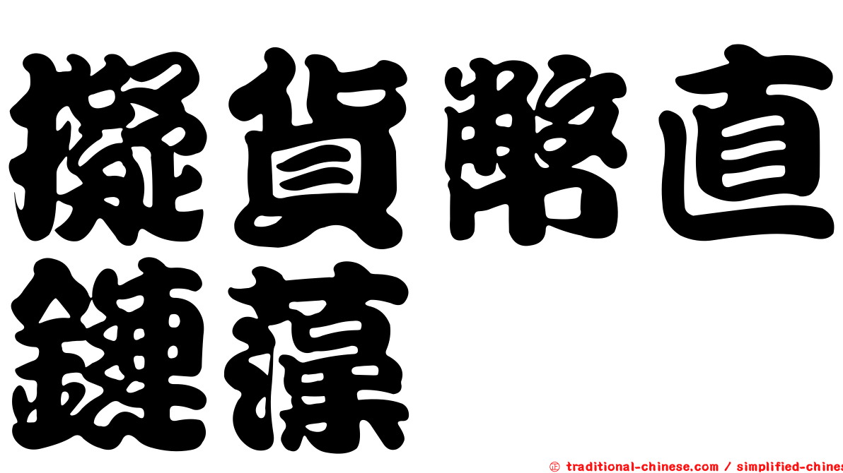 擬貨幣直鏈藻