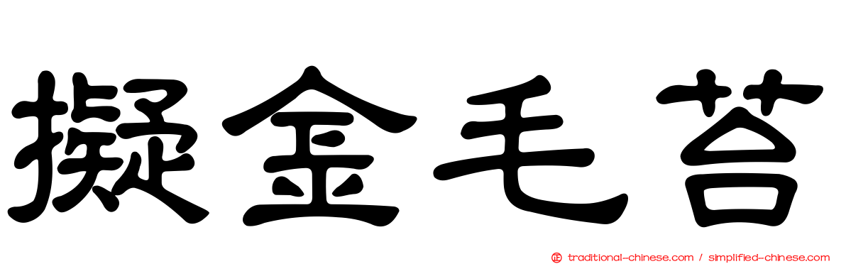 擬金毛苔