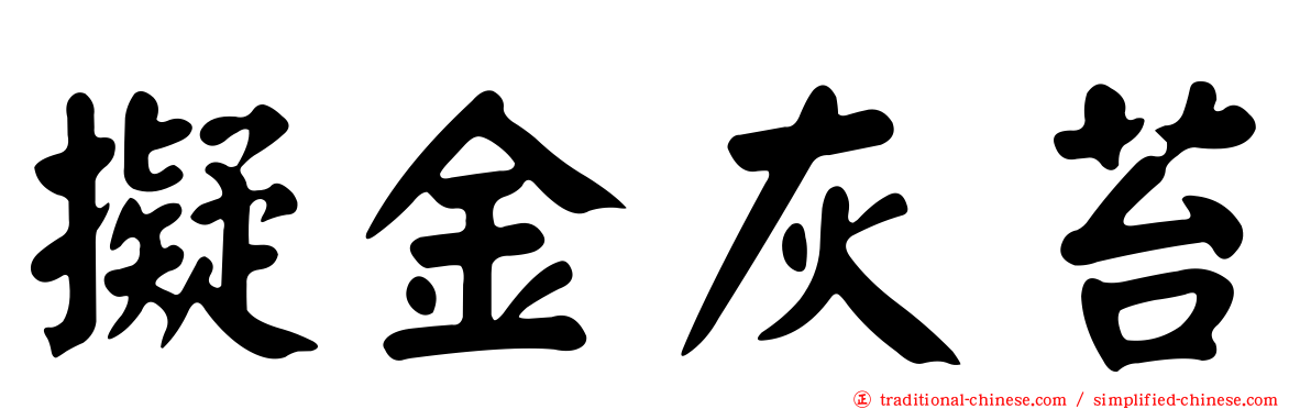 擬金灰苔