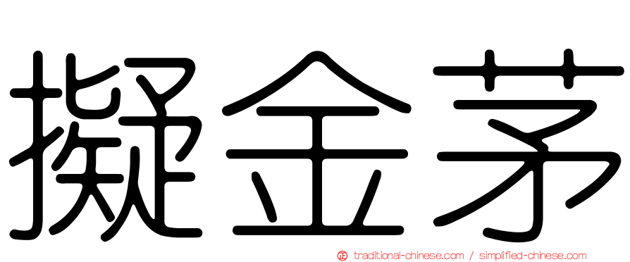 擬金茅