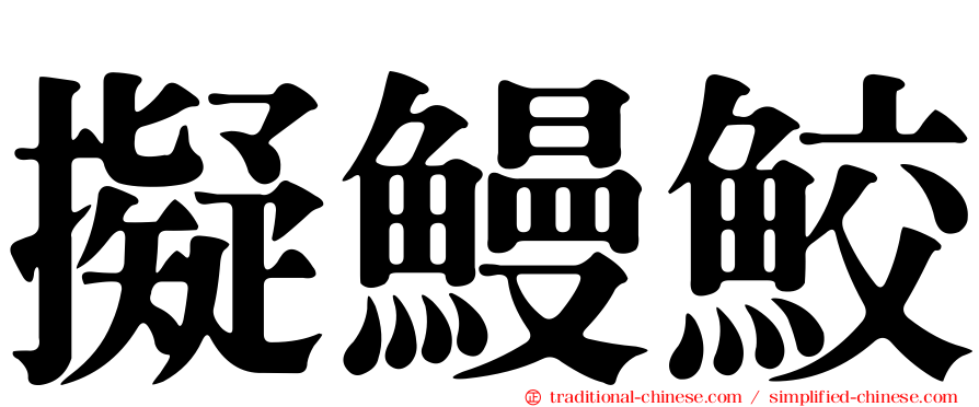 擬鰻鮫