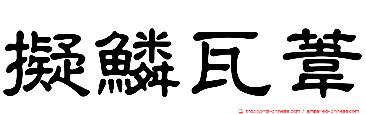 擬鱗瓦葦