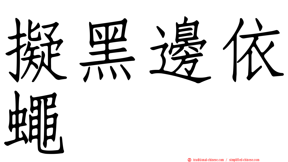 擬黑邊依蠅