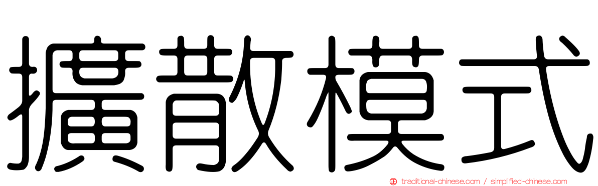 擴散模式